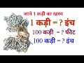 1 कड़ी में कितने इंच और फीट होते हैं? जानिए आसान गणना 📝