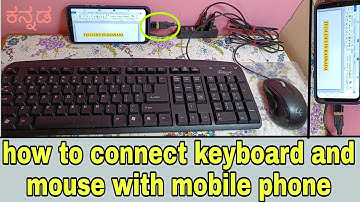 how to connect keyboard and mouse with Android phone with OTG Cable @TECH LIFE IN KANNADA
