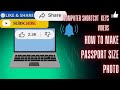 Computer Shortcut Keys Videos, Passport Size Photo Kaise Banaye 😱 | Cyber Cafe Wala Trick”