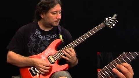 String Skipping Asceding Run in the Style of Paul Gilbert - Lead Guitar Lesson