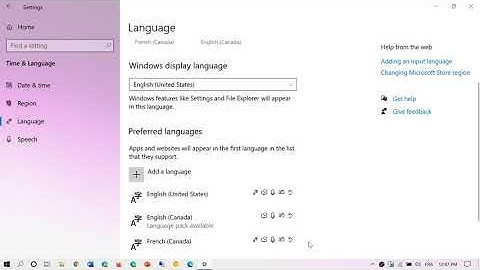 Windows 10 HOW TO Change display language July 23rd 2020