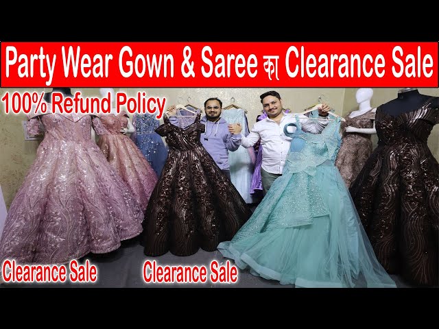 एक सिंगल पीस भी मिलेगा designer gown || gown wholesale market chandni chowk  gown manufacturer India - YouTube | Formal dresses long, Gown shop, Party  gowns