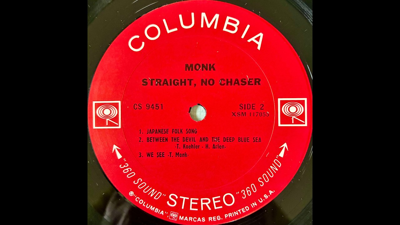 Thelonious Monk / Straight, No Chaser / CS 9451 B - YouTube