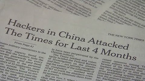 The New York Times says it was targeted by Chinese hackers