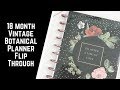 Vintage Botanical Deluxe- 18 Month Happy Planner Flipthrough