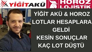 Yi̇ği̇t Akü Horoz Loji̇sti̇k Lotlar Hesaplara Düştü Kesi̇n Kaç Lot Düştü