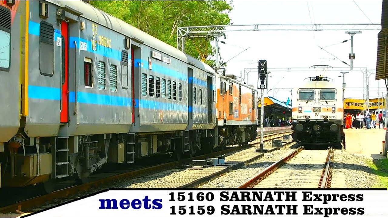 Single Line Crossings | Route Diverted 15160 SARNATH meets 15159