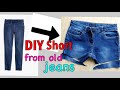 Diy short from old jeans