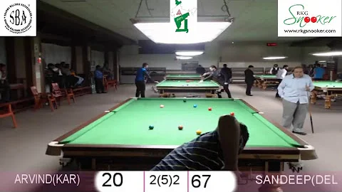 A. SAVUR (KAR) vs S. SOLANKI (DEL) SENIOR SNOOKER ...