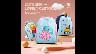 Cartoon cute children’s backpack neoprene kids bag air permeable octopus printing | Twinkling Star screenshot 5