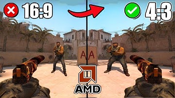 How to play CS2 in 4:3 STRETCHED RESOLUTION AMD RADEON 2024