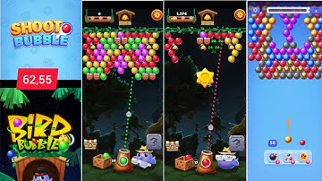 62,55,  " bubble shooter" Mobile game gameplay, Android game  gameplay.