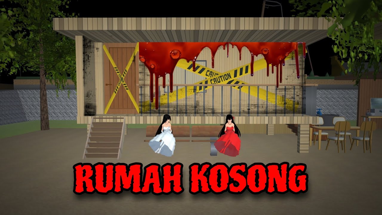 Yuta Dan Mio Lihat Hantu Pocong Dan Kuntilanak Pindah Kerumah Kosong || Sakura School Simulator