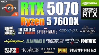 RTX 5070 + Ryzen 5 7600X : One of the Best Combo in 2025? 15 Games Tested