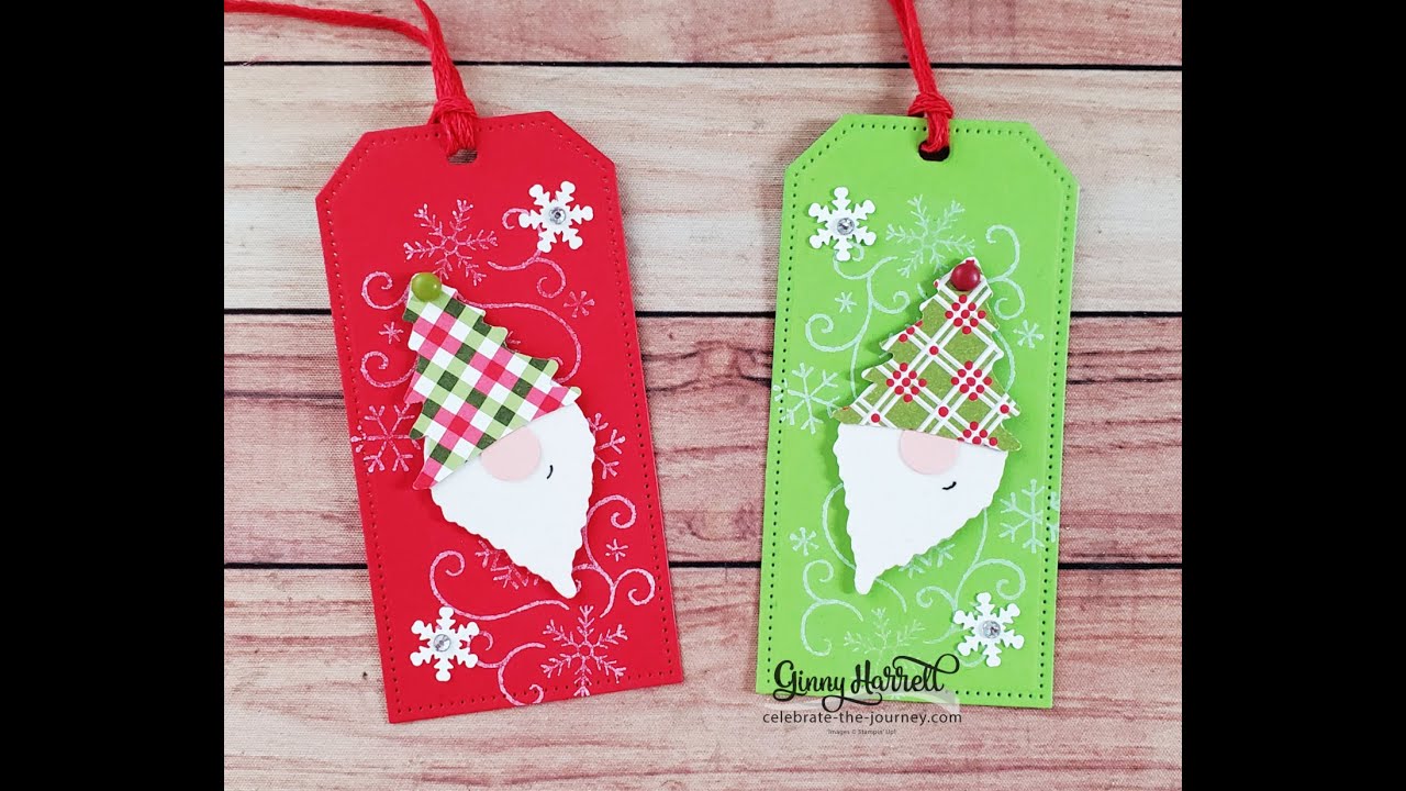 Quick Gnome Tags made for Stamptastic Friends Blog Hop