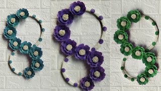 Hiasan dinding dari plastik kresek | Wall hanging | Making flowers with plastic carry bag!