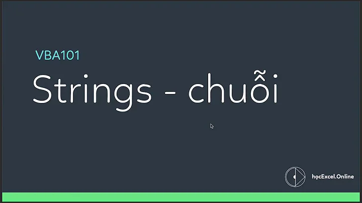 VBA101 | 02 String manipulation, xử lý chuỗi   hàm InStr