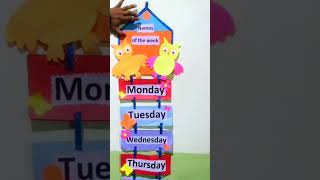 Days of the Week #shorts #tlm #ytshorts #viral #youtubeshorts  #week #days