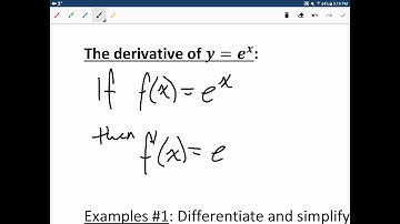 Calculus and Vectors - 5 1 - Derivative of Exponential Functions