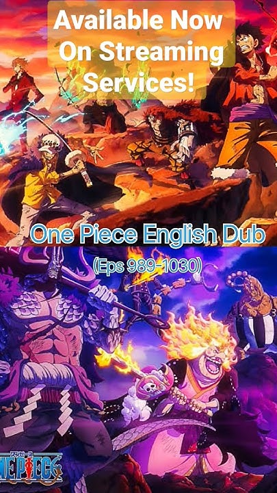 One Piece English Dub (Eps 989-1030) is Available on Streaming Services - One Piece English Dub Where To Watch