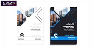 TRAVEL FLYER POSTER DESIGN in CorelDraw ( CorelDraw tutorial )