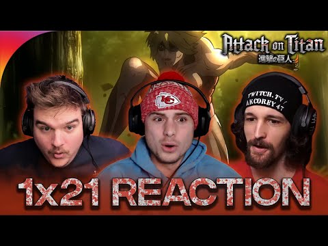 Attack On Titan 1x21 Reaction! "Crushing Blow: The 57th Exterior Scouting Mission (Part 5)"