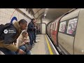 London Underground train crashing