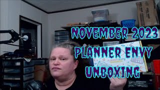 november 2023 planner envy unboxing