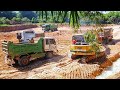 Excavator Digging On Dump Truck, Cat Excavator Loading Truck #Ep2370