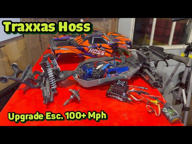 Traxxas HOSS ESC swap castle creation MMX8s for SPEED RUN part 3