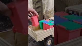 RC Mercedes Unimog Carrying a Huge Load of Trash Bins! 🚛🗑️