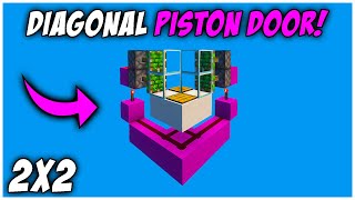 Diagonal Piston Door Tutorial! | Minecraft Java 1.20.6!