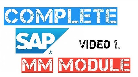 what is ERP ? | ERP software tutorial | SAP MM module | material management | video 1
