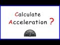 Understanding Acceleration