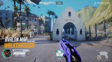 Walkthrough of Avalon Map (Overwatch Inspired) - Unreal Engine