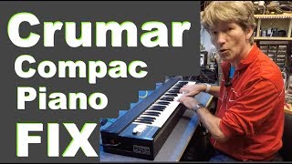 vintage crumar compac analog piano key and volume repair
A nice old 1972 Crumar Analog Compac Piano that needed just a volume and 1 key fix. nothing too technical but still a nice sounding vintage instrument especially when played through some modern day effects. vintage crumar compac analog piano key and volume repair