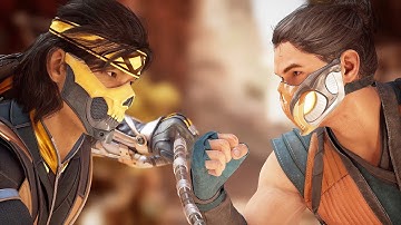 MK1 All Takeda vs Scorpion Intros Dialogue (Secrets Yakudza)