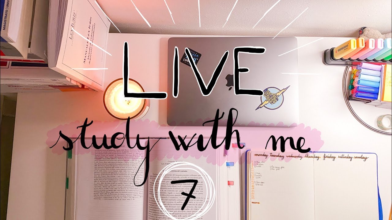 Live study with me n 7 (1 ora e mezza)