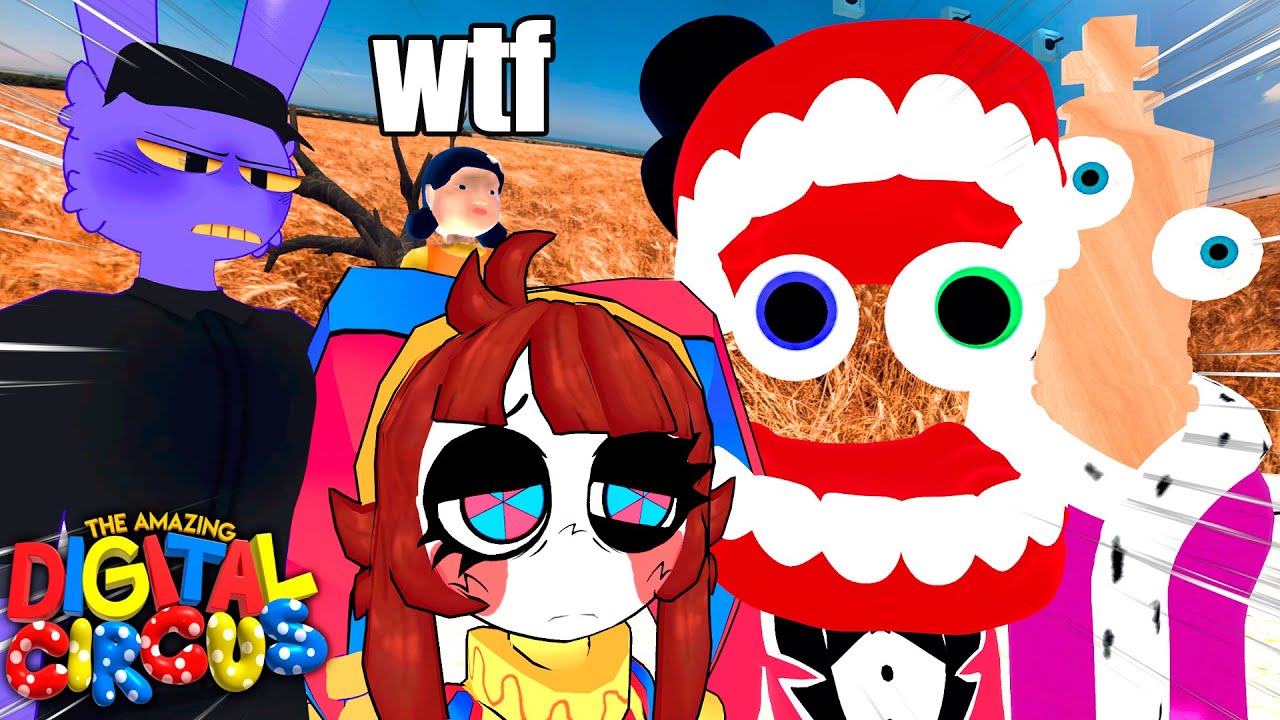 ¡ATRAPADOS EN LOS JUEGOS DEL CALAMAR! 🦑 | The Amazing Digital Circus VR