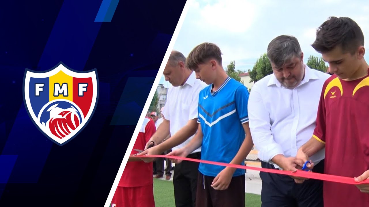 Un nou teren de fotbal la Cantemir, cu suportul FMF