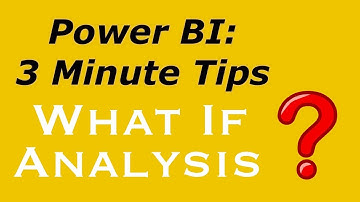 Power BI: 3 Minute Tips - What If Analysis (Adjustable Goal)