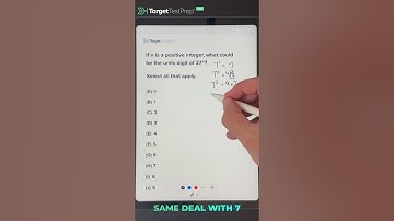 Unit Digits Pattern Questions on the GRE With Solution 📝 #GRE | Shorts