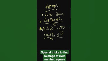 Special tricks to find Average of Even number, Square #shorts #averageofevennumber #averageofsquare
