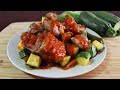 Receta de costillas de puerco con calabacitas 🍖😋 ¡Bien sabrosas y fáciles de hacer! 😉