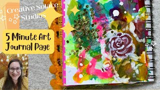 5 Minute Art Journal✨mixed media Art journal layering