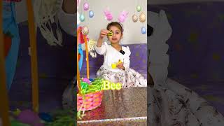 Colorful Easter Egg Basket Reveals Animal Names for Kids