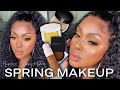 Spring Makeup Tutorial | Yellow Eyeshadow + Flawless Dewy Foundation | 21 Random Facts About ME!!