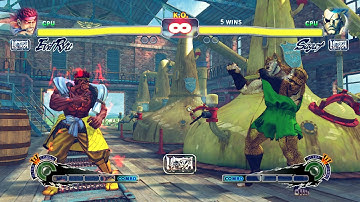 Evil Ryu vs Sagat - Epic Fighting Game (Very Hard) | 4K UHD Gameplay