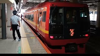 [MHあり!] 253系特急きぬがわ12号5112M当駅止まり(折返しきぬがわ13号8113M) ミュージックホーン鳴らして新宿駅6番線到着!  2023,5/21