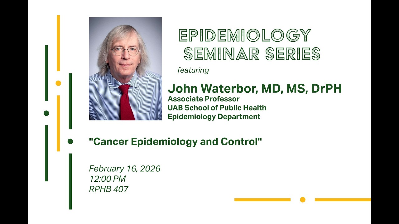 Cancer Epidemiology and Control